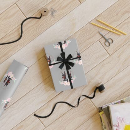 The Dobe Gift Wrapping Paper Rolls, 1pc - Wedding Edition - grey - Image 5