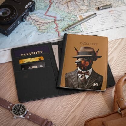 The Dobes Passport Cover - Series-3 - light brown - Image 4