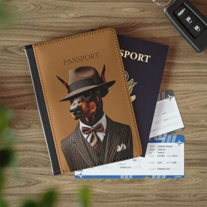 The Dobes Passport Cover - Series-3 - light brown - Image 5