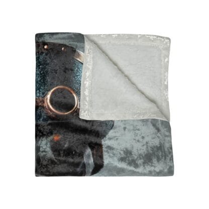 The Dobes Crushed Velvet Blanket - Series-9 - Doberman Steampunk - Image 3