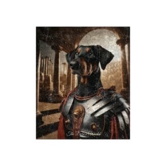 The Dobes Crushed Velvet Blanket - Series-14 - Doberman