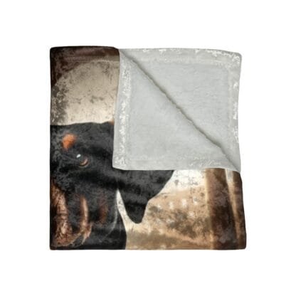 The Dobes Crushed Velvet Blanket - Series-14 - Doberman - Image 3