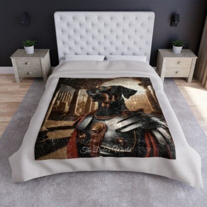 The Dobes Crushed Velvet Blanket - Series-14 - Doberman - Image 5