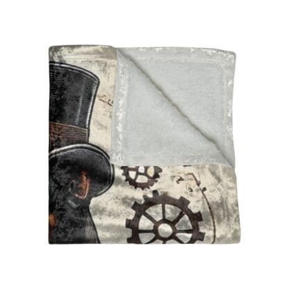 The Dobe Crushed Velvet Blanket - Steampunk - Doberman - Image 3