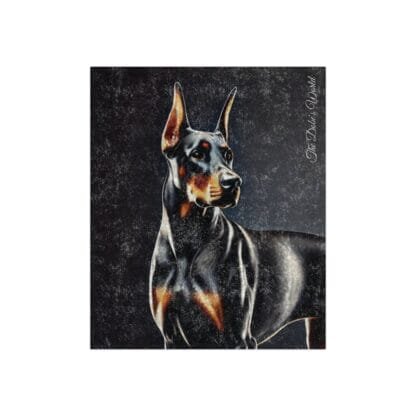 The Dobe Crushed Velvet Blanket - Doberman - Image 2