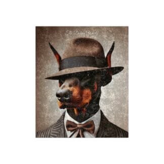 The Dobes Crushed Velvet Blanket - Series-3 - Doberman