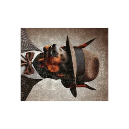The Dobes Crushed Velvet Blanket - Series-3 - Doberman - Image 2