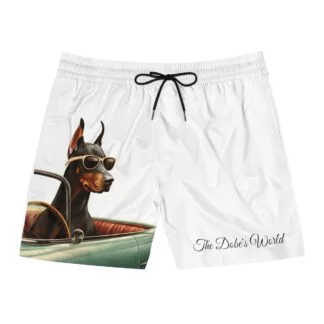 The Dobe´s Men's Mid-Length Swim Shorts (AOP) - Cadillac - white