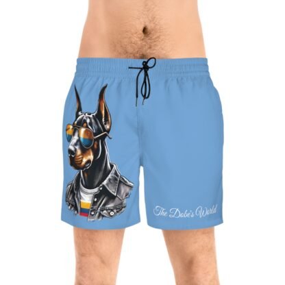 The Dobe´s Men's Mid-Length Swim Shorts (AOP) - Series 6 - light blue - Image 3