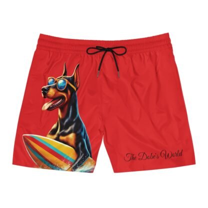 The Dobe´s Men's Mid-Length Swim Shorts (AOP) - Fun - red