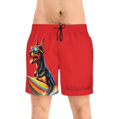 The Dobe´s Men's Mid-Length Swim Shorts (AOP) - Fun - red - Image 3
