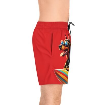 The Dobe´s Men's Mid-Length Swim Shorts (AOP) - Fun - red - Image 5