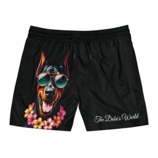 The Dobe´s Men's Mid-Length Swim Shorts (AOP) - Tropic - black