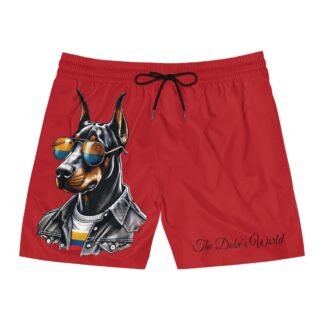 The Dobe´s Men's Mid-Length Swim Shorts (AOP) - Series 6 - red
