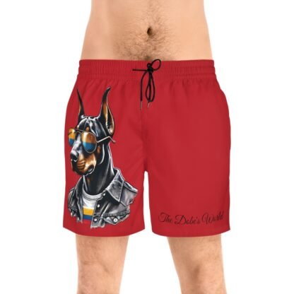 The Dobe´s Men's Mid-Length Swim Shorts (AOP) - Series 6 - red - Image 3