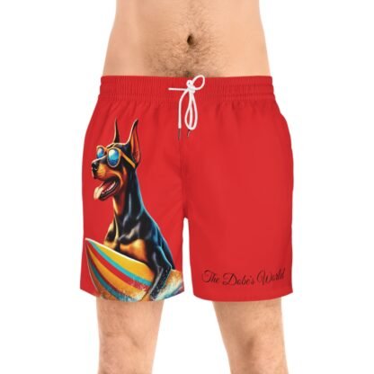 The Dobe´s Men's Mid-Length Swim Shorts (AOP) - Fun - red - Image 9