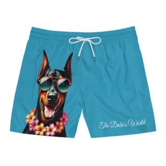 The Dobe´s Men's Mid-Length Swim Shorts (AOP) - Tropic - turqoise