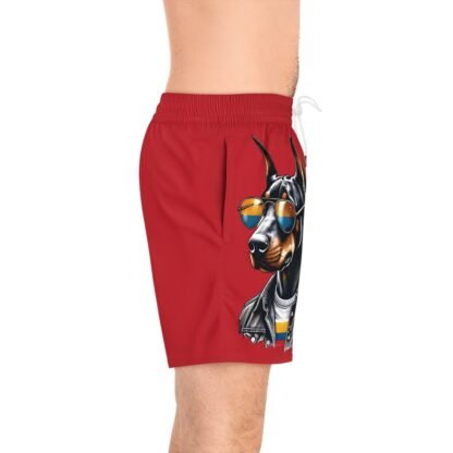 The Dobe´s Men's Mid-Length Swim Shorts (AOP) - Series 6 - red - Image 11