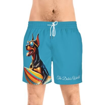 The Dobe´s Men's Mid-Length Swim Shorts (AOP) - Fun - turquoise - Image 3