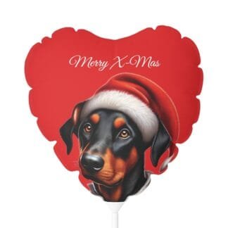 The Dobe´s Christmas Balloon (Heart-shaped), 11" - red