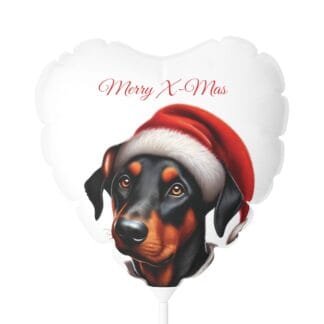 The Dobe´s Christmas Balloon (Heart-shaped), 11" - white