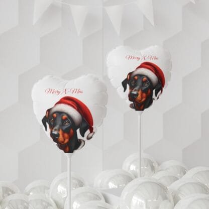 The Dobe´s Christmas Balloon (Heart-shaped), 11" - white - Image 4
