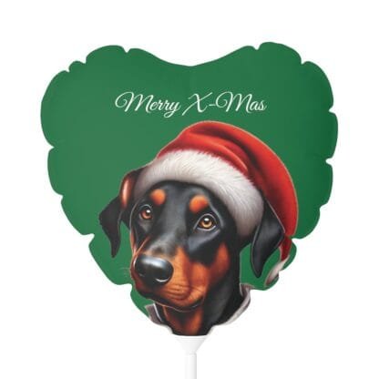 The Dobe´s Christmas Balloon (Heart-shaped), 11" - green - Image 2