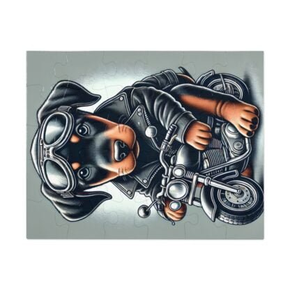 The Dobe´s Jigsaw Puzzle (30, 110, 252, 500,1000-Piece) - Biker puppy - Image 10