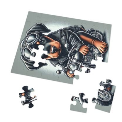 The Dobe´s Jigsaw Puzzle (30, 110, 252, 500,1000-Piece) - Biker puppy - Image 11
