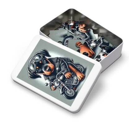 The Dobe´s Jigsaw Puzzle (30, 110, 252, 500,1000-Piece) - Biker puppy - Image 12
