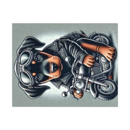 The Dobe´s Jigsaw Puzzle (30, 110, 252, 500,1000-Piece) - Biker puppy - Image 13