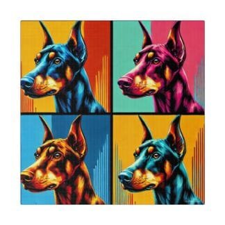 The Dobe´s Matte Canvas, Stretched, 0.75" - Four Colored 2