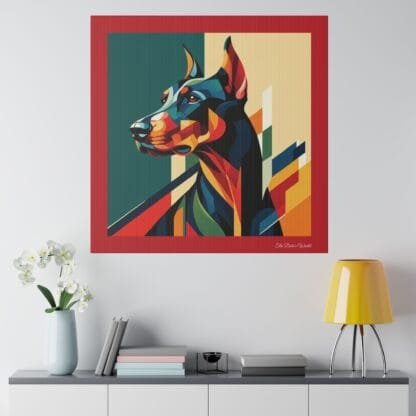 The Dobe´s Matte Canvas, Stretched, 0.75" - Art Deco - red - Image 12