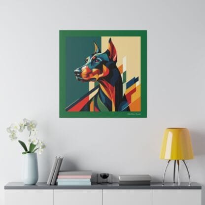 The Dobe´s Matte Canvas, Stretched, 0.75" - Art Deco - green - Image 8