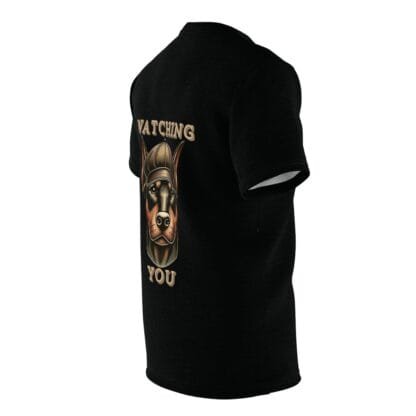 The Dobe's Unisex Cut & Sew Tee (AOP) - Watching You - black - Image 12
