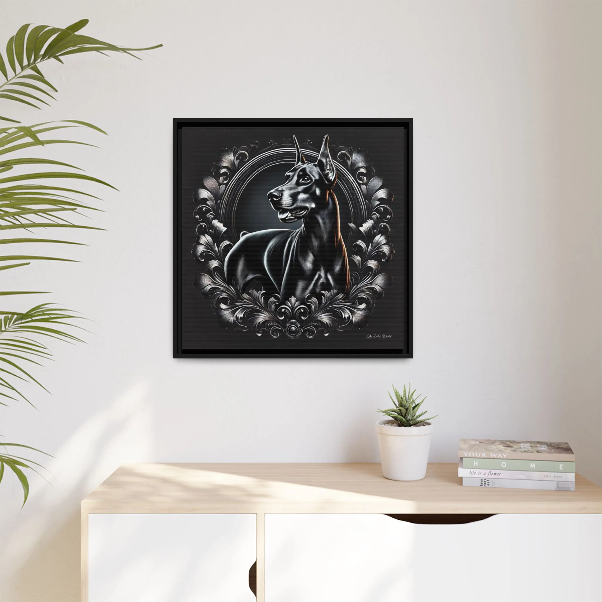 The Dobe Matte Canvas, Black Frame - Doberman Luxory - Image 27