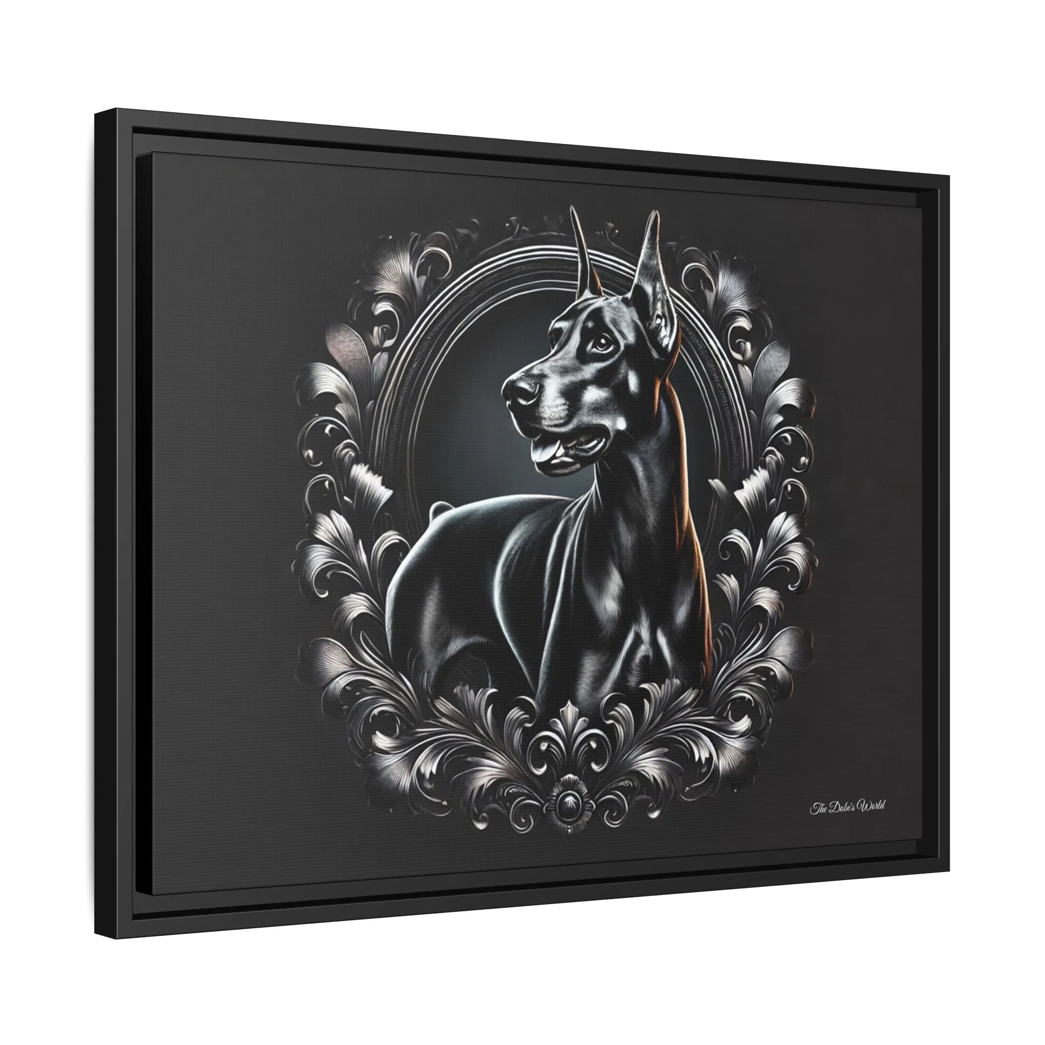 The Dobe Matte Canvas, Black Frame - Doberman Luxory - Image 6