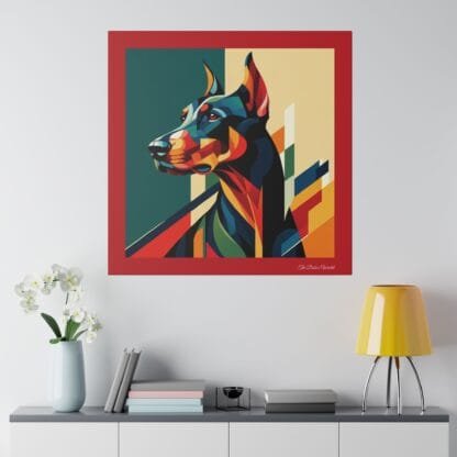 The Dobe´s Matte Canvas, Stretched, 0.75" - Art Deco - red - Image 30