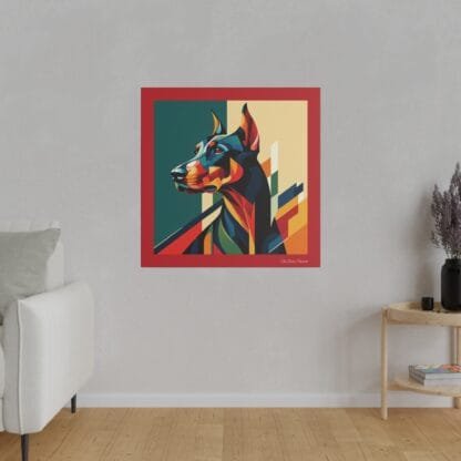 The Dobe´s Matte Canvas, Stretched, 0.75" - Art Deco - red - Image 29
