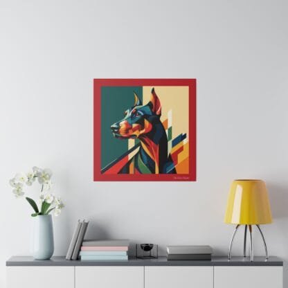 The Dobe´s Matte Canvas, Stretched, 0.75" - Art Deco - red - Image 26