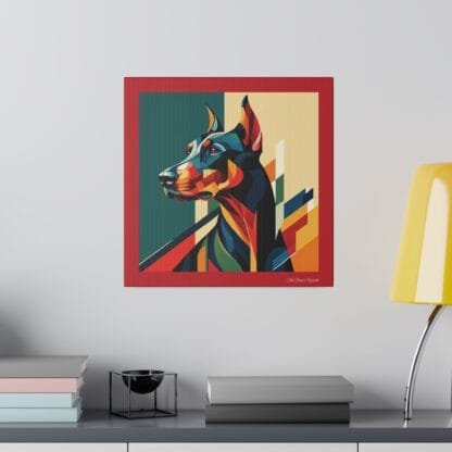 The Dobe´s Matte Canvas, Stretched, 0.75" - Art Deco - red - Image 4
