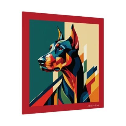 The Dobe´s Matte Canvas, Stretched, 0.75" - Art Deco - red - Image 32