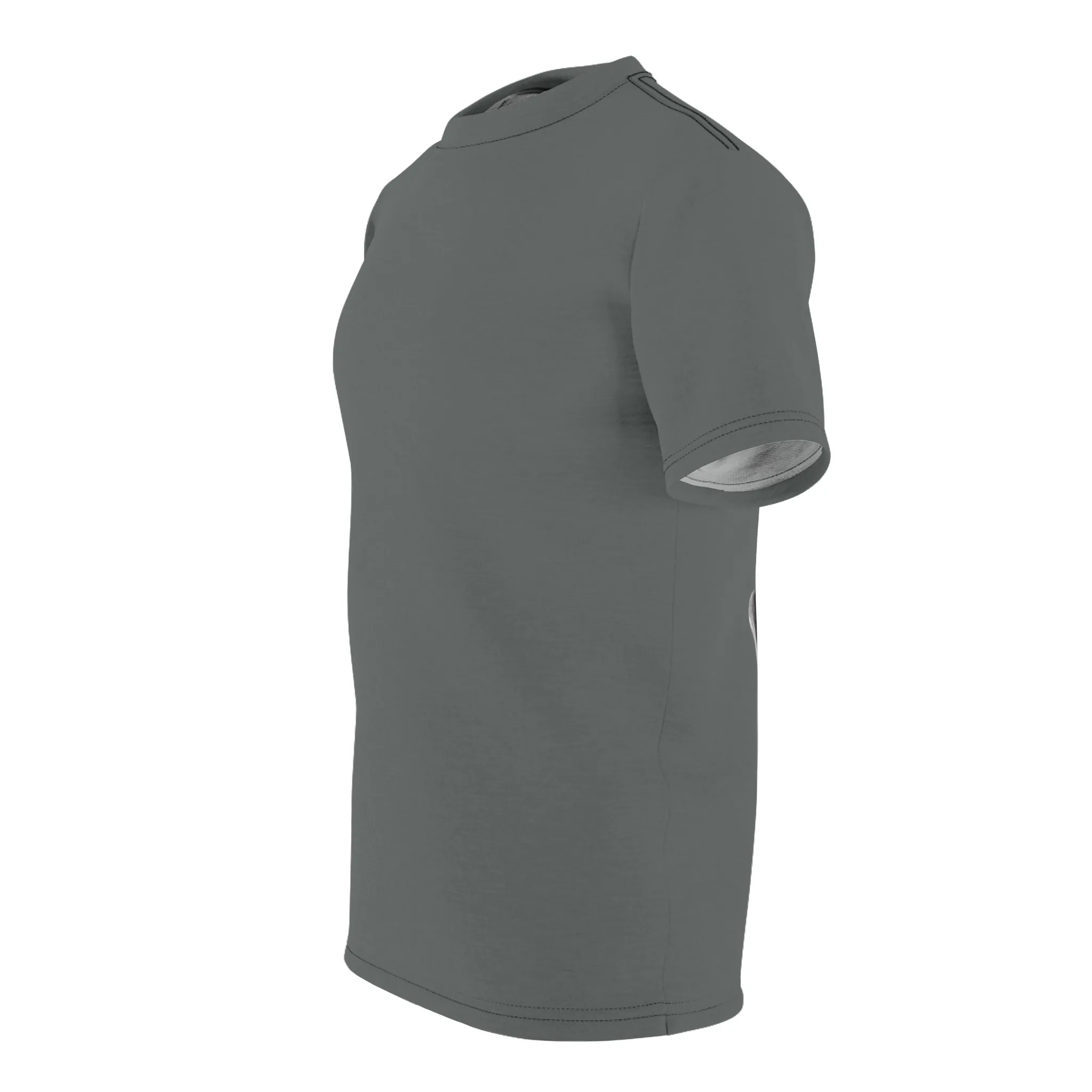 The Dobe's Unisex Cut & Sew Tee (AOP) - Own a Doberman - dark grey - Image 10