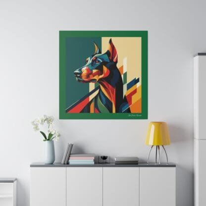 The Dobe´s Matte Canvas, Stretched, 0.75" - Art Deco - green - Image 34