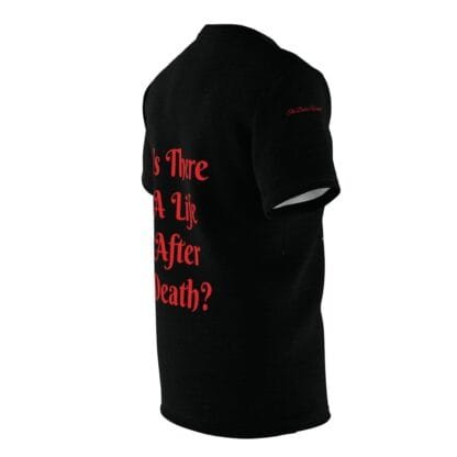The Dobe's Unisex Cut & Sew Tee (AOP) - Come Closer - black - Image 11
