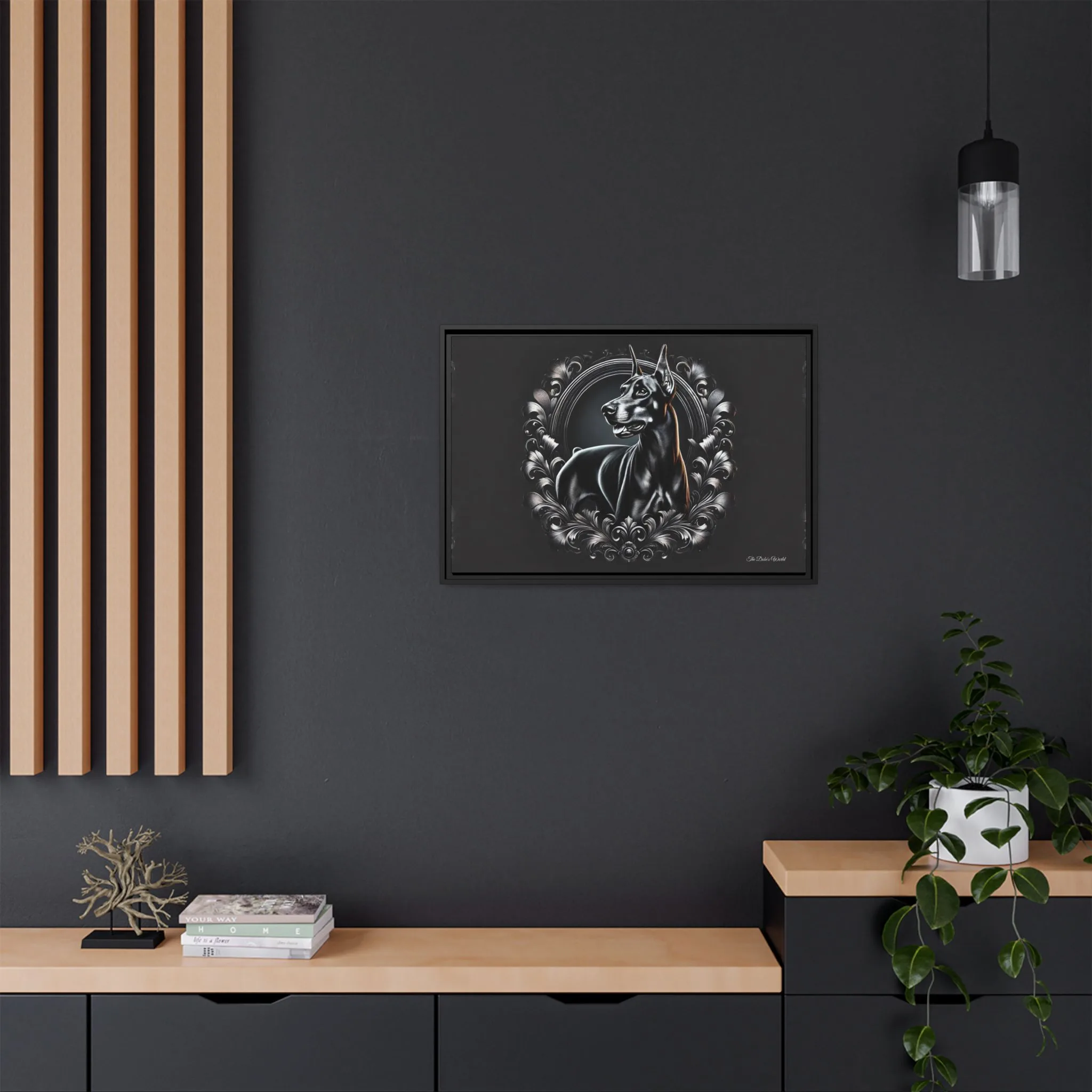 The Dobe Matte Canvas, Black Frame - Doberman Luxory - Image 12