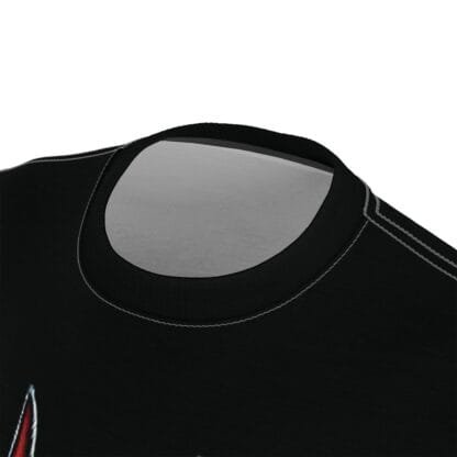 The Dobe's Unisex Cut & Sew Tee (AOP) - Come Closer - black - Image 7