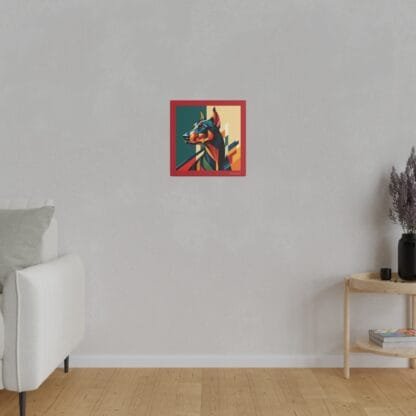 The Dobe´s Matte Canvas, Stretched, 0.75" - Art Deco - red - Image 3
