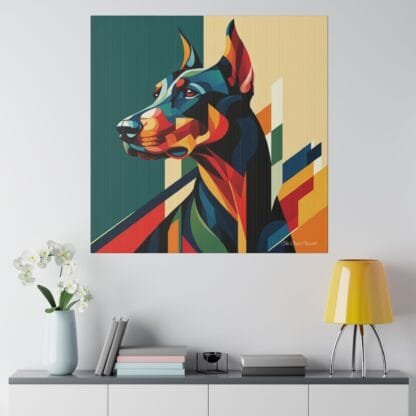The Dobe´s Matte Canvas, Stretched, 0.75" - Art Deco - mirror sides - Image 12