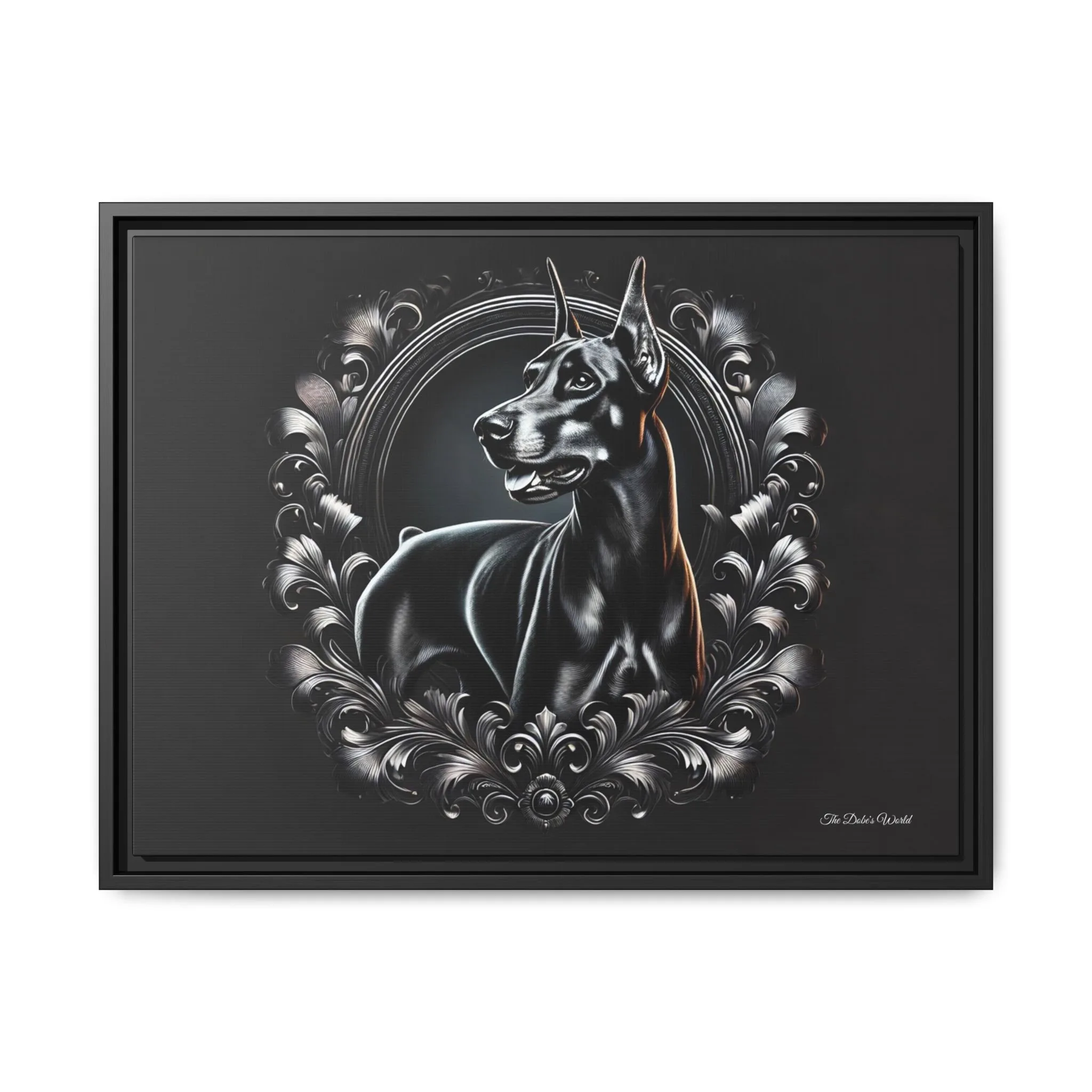 The Dobe Matte Canvas, Black Frame - Doberman Luxory - Image 5